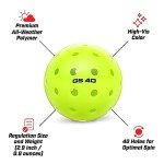 GoSports GS 40 USAPA Regulation Pickleballs - 12 Pack