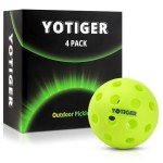 YOTIGER 4 High Bounce Outdoor Pickleball Balls