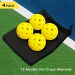 Warping Point Outdoor Pickleball Balls - 4 Pack