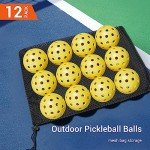 Asbocer USAPA Approved Pickleball Balls, Set of 12
