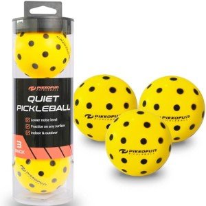 P PIKKOFUN Foam Pickleball Balls for Quiet Practice