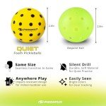 P PIKKOFUN Foam Pickleball Balls for Quiet Practice