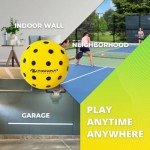 P PIKKOFUN Foam Pickleball Balls for Quiet Practice