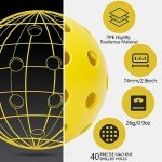 Navona 12-Pack Yellow Outdoor Pickleball Balls
