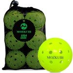 MOZKUIB USAPA Approved Outdoor Pickleballs - 6 Pack