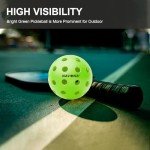Navona Premium 40-Hole Outdoor Pickleball Balls Set