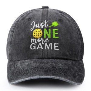 Pickleball Gifts: Adjustable Gray Baseball Cap