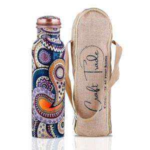 Ayurveda-Inspired Copper Tumbler with Carry Bag 34oz