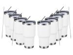 30oz Insulated Stainless Steel Tumbler, 8-Pack