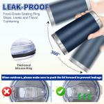 36 Pack 20oz Stainless Steel Tumblers with Straws