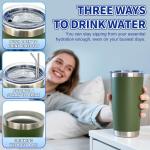 36 Pack 20oz Stainless Steel Tumblers with Straws