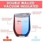 12 oz Stainless Steel Wine Tumblers - 6 Pack