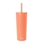 Simple Modern Insulated Tumbler with Straw - 24oz Mango