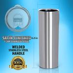 Maxam 20 oz Insulated Skinny Tumbler with Straw