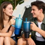 40 oz Insulated Travel Tumbler with Handle