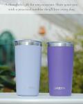 20oz Purple Travel Coffee Tumbler with Straw