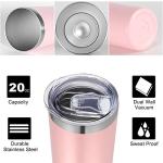VEGOND 20 oz Vacuum Insulated Skinny Tumbler
