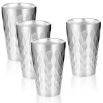 JIEYAO 4 Pack Insulated Stainless Steel Tumblers