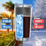 20oz Stainless Steel Insulated Tumbler Set (6 Pack)