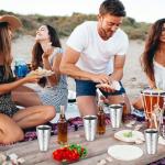 JIEYAO 4 Pack Insulated Stainless Steel Tumblers