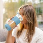 Hemli 19 oz Double Wall Coffee Tumbler with Straw