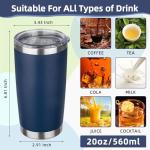 20oz Insulated Stainless Steel Travel Tumbler - Navy