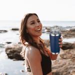 20oz Insulated Stainless Steel Travel Tumbler - Navy