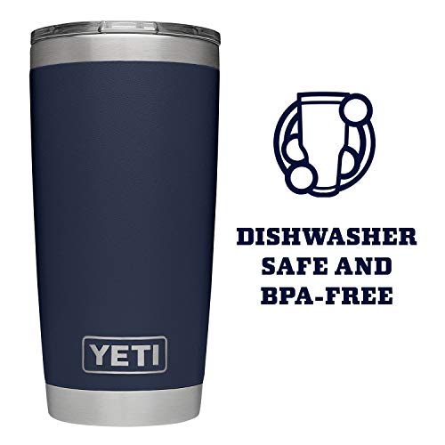 YETI 20 oz Navy Stainless Steel Tumbler