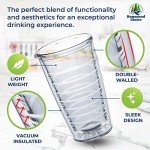 16oz Insulated Tumblers - 4 Pack, BPA-Free