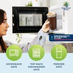 16oz Insulated Tumblers - 4 Pack, BPA-Free