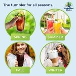 16oz Insulated Tumblers - 4 Pack, BPA-Free