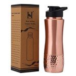Copper Water Bottle with Sipper - 900ml