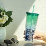 Bzyoo 24oz Double Wall Tumbler with Straw