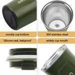 12 oz Insulated Stainless Steel Coffee Tumbler - Green