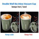 12 oz Insulated Stainless Steel Coffee Tumbler - Green