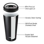 Funkrin 16oz Insulated Coffee Tumbler with Lid