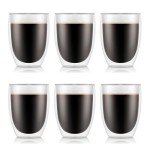Bodum 12oz Double Wall Glass Tumbler Set of 6