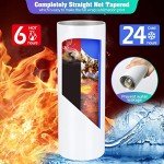 16 Pack 20oz Skinny Sublimation Tumblers Set