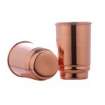 Set of 2 Pure Copper Tumblers - 350 ml