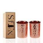 Ayurvedic Pure Copper Tumblers Set of 2