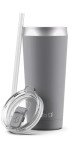 Ello Beacon 24 oz Stainless Steel Tumbler - Grey