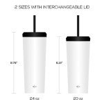 JoyJolt 24 oz Vacuum Insulated Tumbler Set