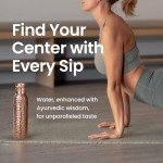 Otiem Hammered Copper Water Bottle, 34 Oz