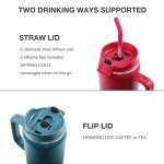 EALGRO 40 oz Insulated Tumbler with Handle