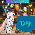 16 Pack 20oz Skinny Sublimation Tumblers Set