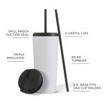 JoyJolt 24 oz Vacuum Insulated Tumbler Set