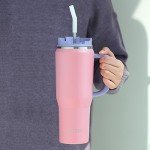 EALGRO 40 oz Insulated Tumbler with Handle