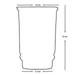 Set of 2 Pure Copper Tumblers - 350 ml