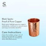 Ayurvedic Pure Copper Tumblers Set of 2