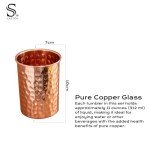 Ayurvedic Pure Copper Tumblers Set of 2